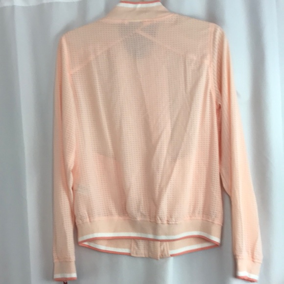 NWT Merona semisheer lightwgt peach track jacket - Picture 4 of 4